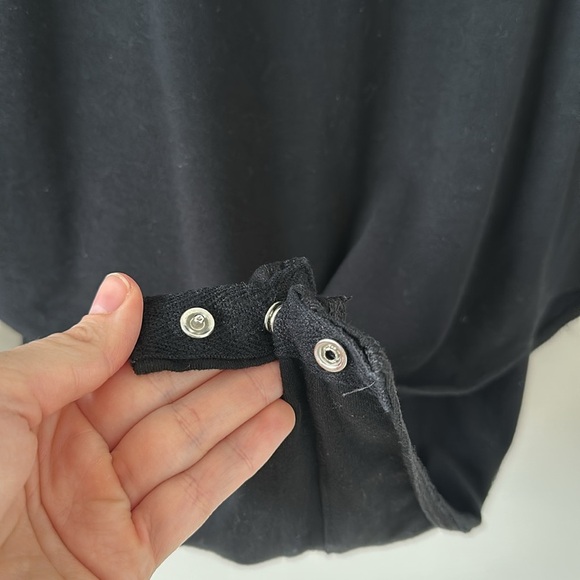 Target A New Day Mock Neck Black Bodysuit Long Sleeve Tight Top Casual Basic - Picture 4 of 9